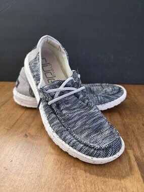 Hey Dude Ladies Wendy Sox Dark Grey Shoes sz 8- 121923008